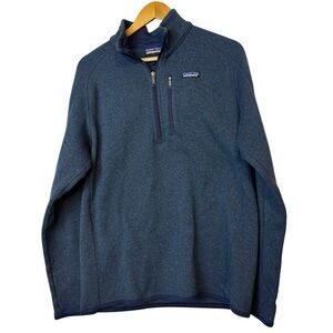 Patagonia Better Sweater 1/4 Zip Fleece Pullover Sweatshirt Blue Jacket Men’s L